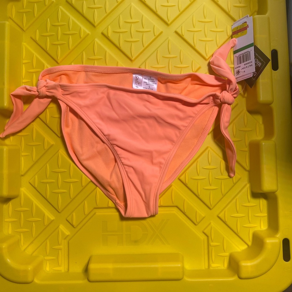 Bikini Bottom Salt + Cove Size L Coral-Orange‎ MSRP $20 NWT
